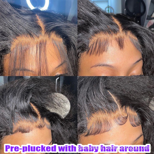 Wholesale Raw Remy Mink Brazilian Straight Virgin Cuticle Aligned Lace Front 10 Short Bob 100% Human Hair Wigs For Black Women